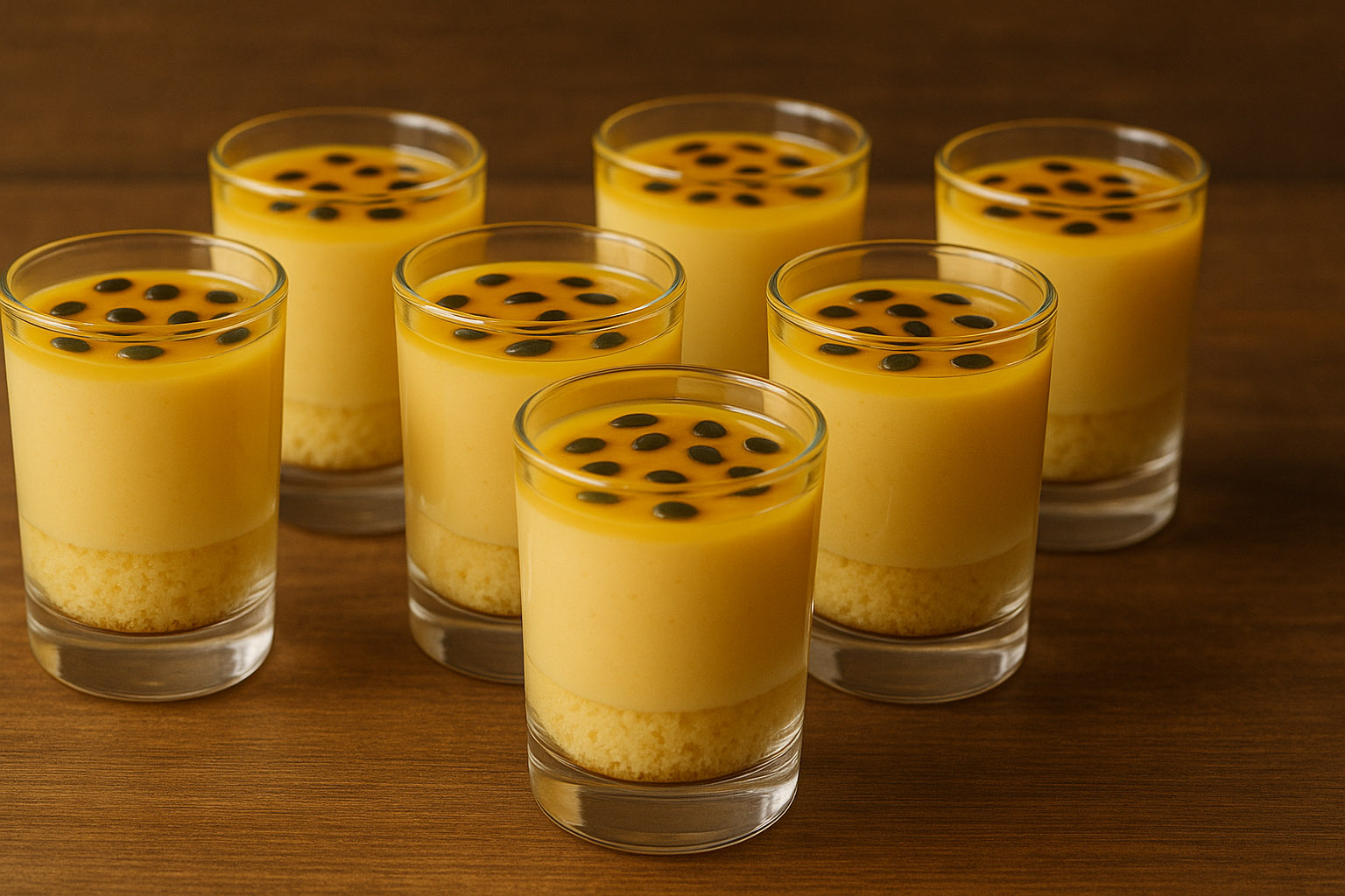 Shots de maracuyá cremosos y fáciles