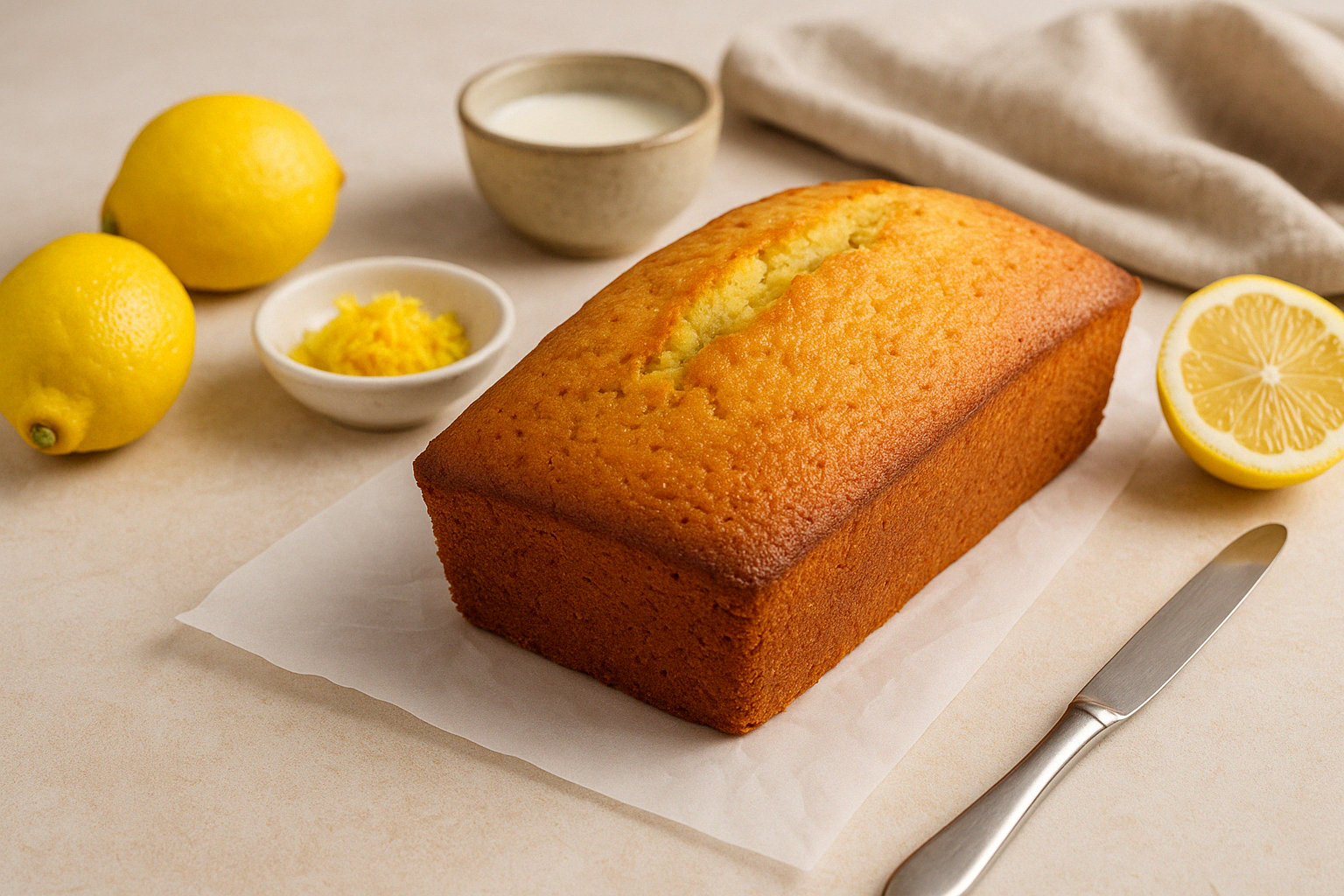Budín de limón: húmedo, esponjoso y con aroma a hogar