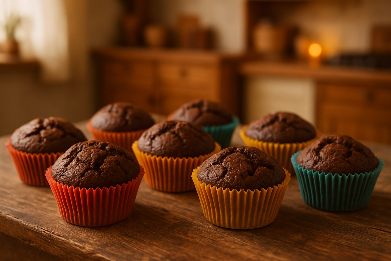 Muffins de chocolate esponjosos y fáciles