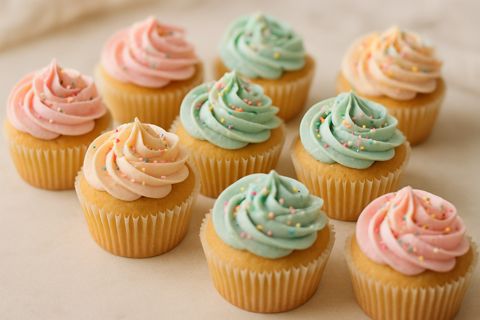 Cupcakes de Vainilla Clásicos | Receta Esponjosa