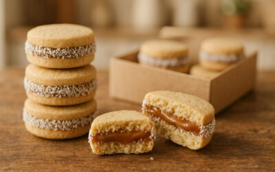 Alfajores de coco fáciles y caseros